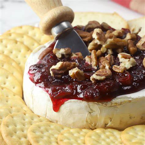 Tequila-Cranberry Chutney On Brie